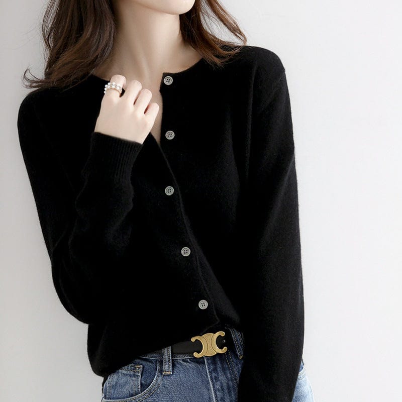 black / XL Women Cardigans Sweater