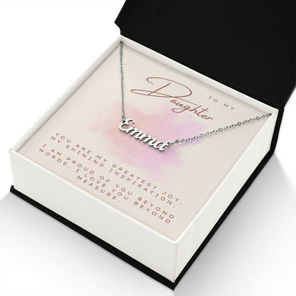Jewelry Personalized Name Necklace For My Daughter - 1