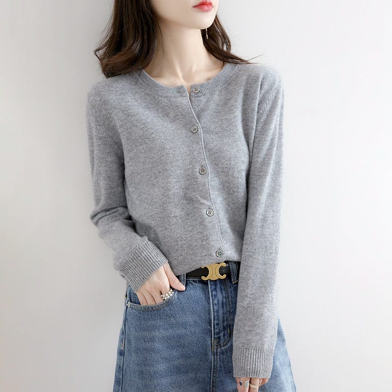 light grey / XXL Women Cardigans Sweater