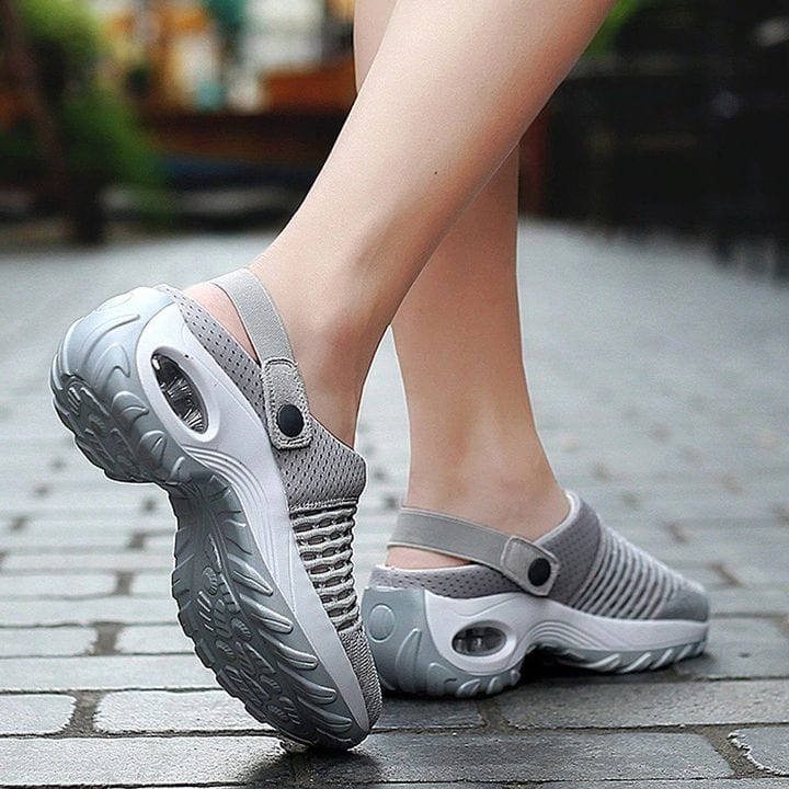 Sandals Women's Summer Breathable Mesh Air Cushion Outdoor Walking Slippers Orthopedic Walking Sandals