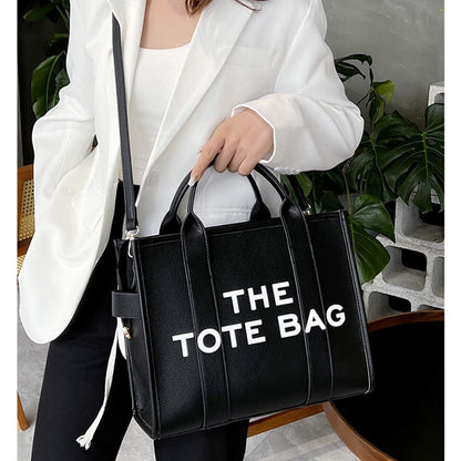 The Traveler Tote bag For Women Crossbody Female Handbag New Solid Words Letter Leisure Large Bag PU Luxury Fashion for 2023